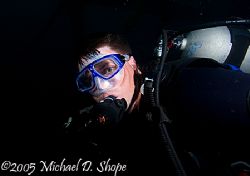 Diver Portrait taken in Panma City Beach Florida. Taken w... by Michael Shope 